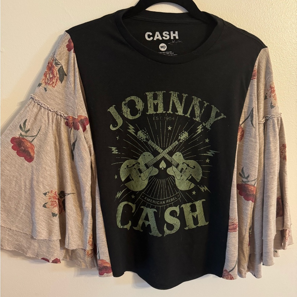 Custom Johnny Cash Top Sz M